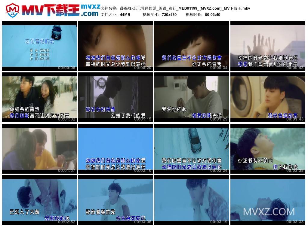 薛振峰-忘记曾经的爱_国语_流行_MED01199